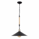 LÁMPARA DE TECHO RÚSTICA DE CUERDA DE CAÑAMO 1 LUZ 45 CM