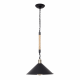 LÁMPARA DE TECHO RÚSTICA DE CUERDA NEGRO 1 LUZ 35 cm