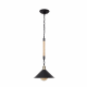 LÁMPARA DE TECHO RÚSTICA DE CUERDA NEGRO 1 LUZ 30 cm