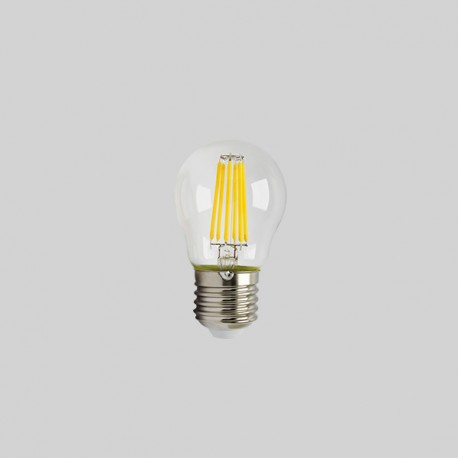 BOMBILLA LED ESFERICA FILAMENTO 5W 2700K E27