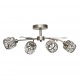 PLAFON 4 LUCES CRISTAL CUERO LIMA