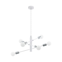 COLGANTE ORBITA BLANCO PLATA 6L