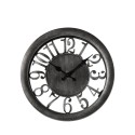 RELOJ PARED NEGRO PLATA 27 CM