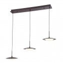LAMPARA CAFÉ 3 LUCES LED ALARGADA
