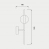 LÁMPARA DE PARED APLIQUE LED CUBA 8W, Ideal para cualquier espacio de la casa, tanto salón, como habitación, como pasillo, crean