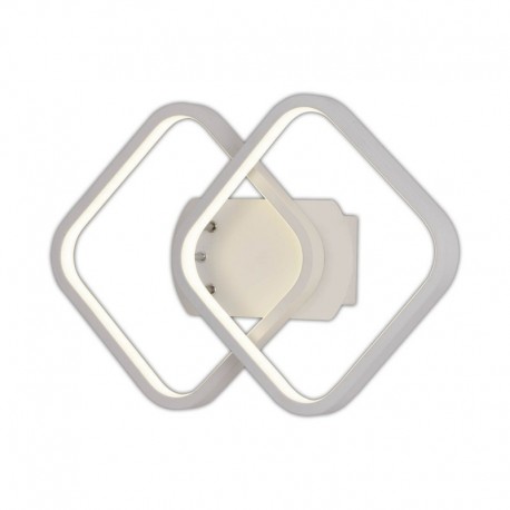 APLIQUE LED ROMBO DOBLE 24W BLANCO