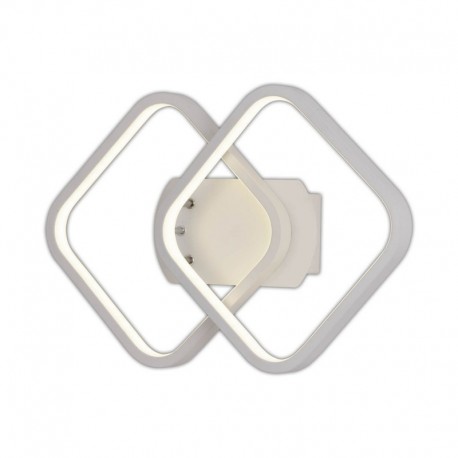 APLIQUE LED ROMBO DOBLE 24W BLANCO