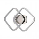 APLIQUE LED ROMBO DOBLE 24W CROMADO