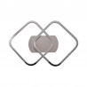 APLIQUE LED ROMBO DOBLE 24W CROMADO