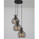 LAMPARA DE TECHO TORT FORJA CRISTAL 3L LUCES