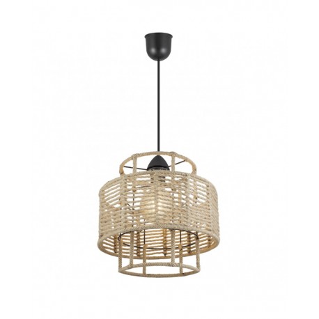 LÁMPARA DE TECHO CON CUERDA AIFOS NEGRO