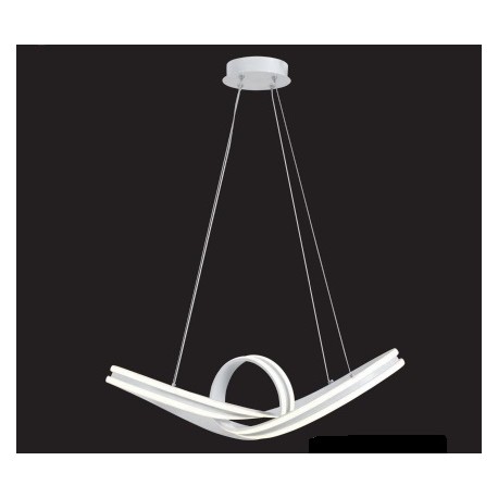 LAMPARA DE TECHO CON MANDO A DISTANCIA LAZO BLANCO. Lámpara ideal para salón, tanto para encima de una mesa