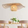 LAMPARA DE TECHO PALMA BAMBU 65 CM