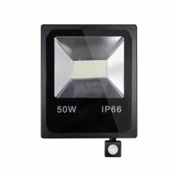 PROYECTOR CON SENSOR OLIVINO 50W NEGRO