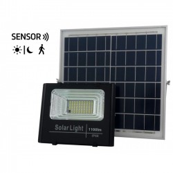 PROYECTOR SOLAR 40W CON SENSOR Y MANDO