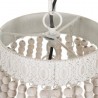 LAMPARA CUENTAS BLANCO ROZADO 49,30 CM