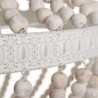 LAMPARA CUENTAS BLANCO ROZADO 49,30 CM