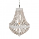 LAMPARA CUENTAS BLANCO ROZADO 49,30 CM