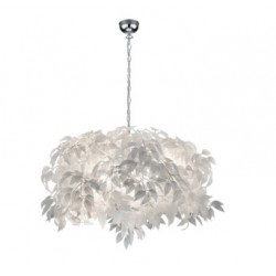 LAMPARA DE TECHO HOJAS BLANCAS LEAVY 70 cm