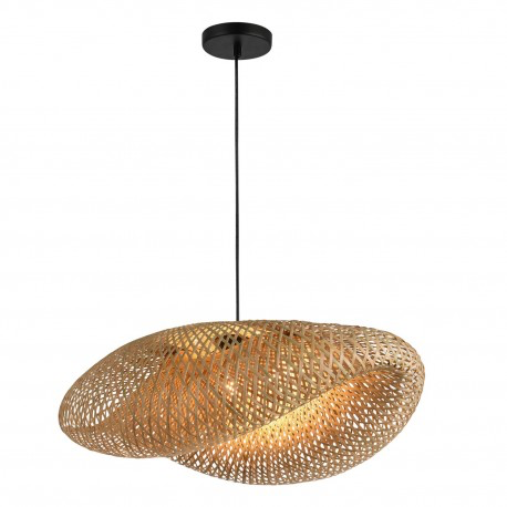 LAMPARA DE TECHO CON FORMA DE SOMBRERO BAMBU 45 CM