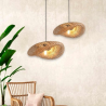 LAMPARA SOMBRERO BAMBU 40 CM