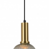 LAMPARA DE TECHO COLGANTE RETRO CRISTAL AMBAR