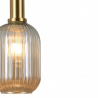 LAMPARA DE TECHO COLGANTE RETRO CRISTAL AMBAR