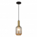 LAMPARA DE TECHO COLGANTE RETRO CRISTAL AMBAR
