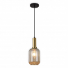 LAMPARA DE TECHO COLGANTE RETRO CRISTAL AMBAR