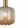 LAMPARA DE TECHO COLGANTE RETRO CRISTAL ÁMBAR REDONDO