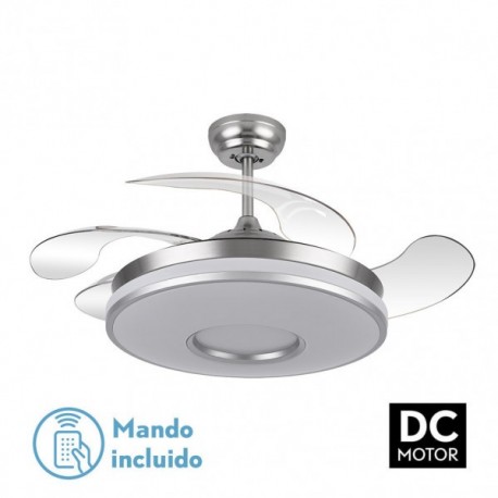 ventilador dc dani niquel 72w con mando a distancia para salon