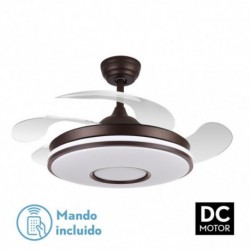 ventilador dc dani marron 72 w con mando a distancia para salon