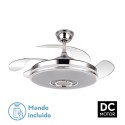 VENTILADOR DE TECHO SILENCIOSO NOTO 72 W ALTAVOZ Y LUCES DE COLORES
