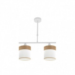Lampara cloe 2 luces blanco natural 