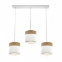 REGLETA CLOE 3L BLANCO MADERA CLARA