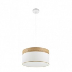 Colgante cloe 1 luz con pantalla tela 40 cm