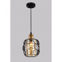 LÁMPARA DE TECHO COLGANTE CLÁSICA CIRCLE FORJA CRISTAL 1 LUZ
