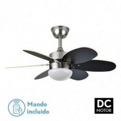 ventilador dc alves wengue haya con aspas reversibles y mando