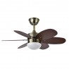 ventilador dc alves crezo nogal con aspas reversibles y mando