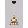 LAMPARA DE TECHO COLGANTE CAMPANA METAL CUERDA