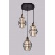 COLGANTE REJAS 3 LUCES METAL