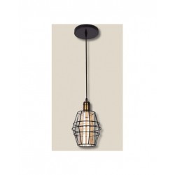 LAMPARA COLGANTE REJAS 1 L METAL, Ideal para espacios rústicos, clásicos o de estilo industrial. Se adapta perfectamente a cualq