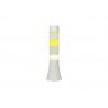 LAMPARA LAVA AMARILLA BASE BLANCA 30 CM