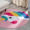 ALFOMBRA UNICORNIO ROSA 100 CM