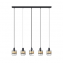 LAMPARA DE TECHO ALARGADA ZENDA 5 LUCES E14