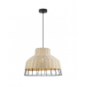 LAMPARA DE TECHO COLGANTE YADA METAL - RATÁN 1 LUZ 40 CM