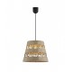 LAMPARA DE TECHO COLGANTE ROWAN METAL-CUERDA 1 LUZ
