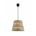 LAMPARA DE TECHO COLGANTE ROWAN METAL-CUERDA 1 LUZ