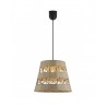 LAMPARA DE TECHO COLGANTE ROWAN METAL-CUERDA 1 LUZ
