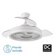 VENTILADOR DE TECHO SILENCIOSO CON LUZ BLANCO TURIA